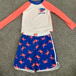 Kids Surf Club Swim Set - White and Blue